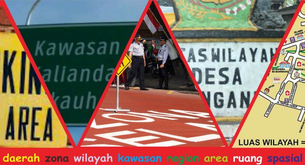 Daerah, Kawasan, Region, Area, Zona, Wilayah, atau ….. ?!